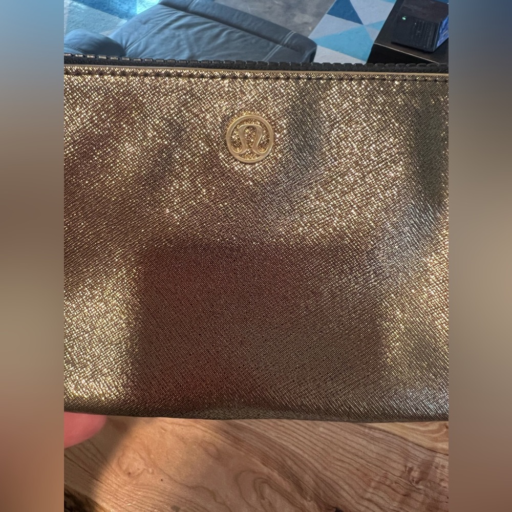 Gold Lululemon clutch - perfect condition